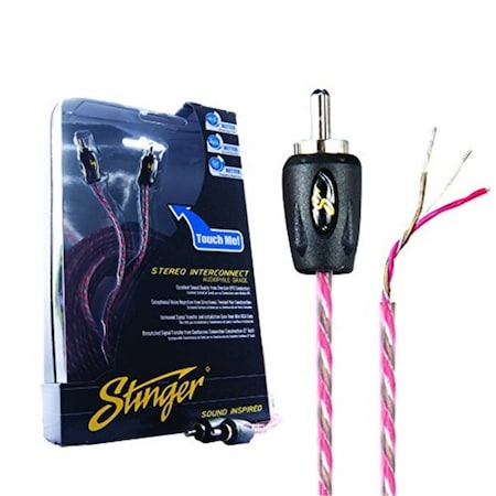 Aamp Of America 2 - Channel 4000 Series Interconnect Rca Cable Wire Red 17 ft. SI4217